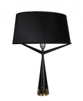 Cheap Table Lamps - 16" X 16" X 24" Black Carbon Steel Table Lamp