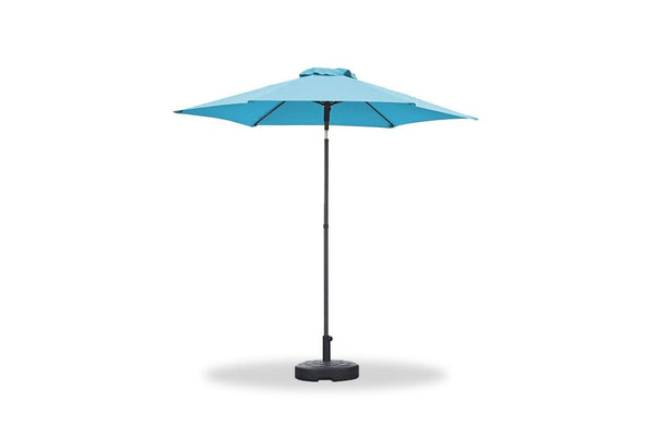 Rustic Furniture - 87" X 87" X 99" Blue iron Umbrella