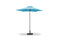 Rustic Furniture - 87" X 87" X 99" Blue iron Umbrella