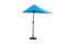 Home Wall Decor - 110" X 10" Blue iron Side Wall Umbrella