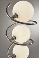 Lamps For Sale - 11" X 11" X 64.5" Brushed Steel Metal LED Floor Lamp