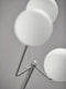 Lamps For Sale - 15" X 13" X 67" Brushed Steel Glass/Metal Floor Lamp