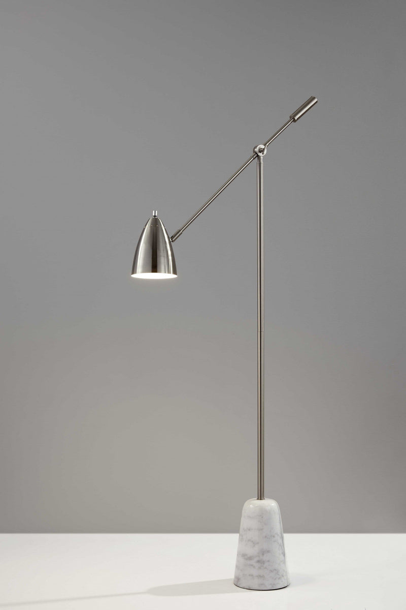 Lamps For Sale - 6.5" X 31" X 52.5-63" Black Metal Floor Lamp