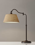 Contemporary Table Lamps - 12.5" X 23" X 27" Bronze Metal Table Lamp