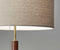 Contemporary Table Lamps - 15" X 7" X 26.25" Walnut Wood/Metal Table Lamp