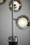 Contemporary Table Lamps - 9.5" X 11.5" X 28" Brushed steel Metal LED Table Lamp