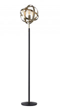 Kitchen Lamps - 13.5" X 11.5" X 70.5" Brass Metal Floor Lamp