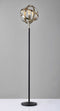 Kitchen Lamps - 13.5" X 11.5" X 70.5" Brass Metal Floor Lamp