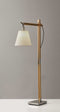 Kitchen Lamps - 8" X 24-30" X 53"-61" Natural Wood Floor Lamp