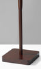 Kitchen Lamps - 16" X 16" X 58.5" Walnut Wood Floor Lamp