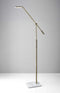 Kitchen Lamps - 8" X 30" X 46.5" - 61" Brass Metal LED Floor Lamp