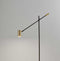 Room Lamp - 6.5" X 22.5-30.5" X 58" - 63" Black Metal LED Floor Lamp