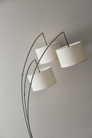 Room Lamp - 44" X 43" X 74" Brushed steel Metal Arc Lamp