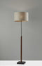 Smart Lamp - 17" X 17" X 63" Black Wood/Metal Floor Lamp