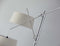 Smart Lamp - 77" X 75" X 78-102" Brushed Steel Metal Two-Arm Arc Lamp