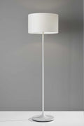 Smart Lamp - 17.75" X 17.75" X 60" White Metal Floor Lamp