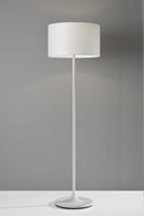 Smart Lamp - 17.75" X 17.75" X 60" White Metal Floor Lamp