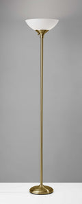 Torchiere Lamp - 13.75" X 13.75" X 71" Brass Metal 300W Torchiere