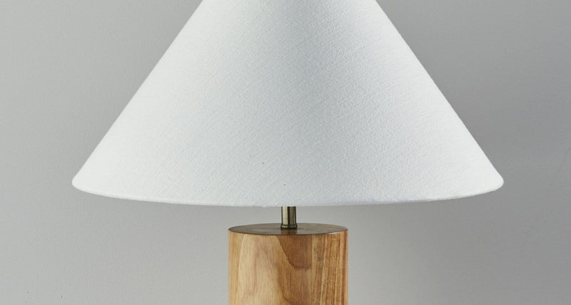 Modern Table Lamps - 18" X 18" X 25.5" Natural Wood Table Lamp