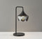 Table Lamps For Living Room - 8" X 11.5" X 20.25" Black Metal Table Lamp
