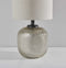 End Table Lamps - 11" X 11" X 21.25" Bronze Metal Table Lamp w. Night Light