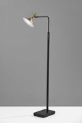 Light Lamp - 7" X 18.5"  X 54" Black Metal LED Floor Lamp