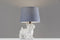 Modern Table Lamps - 10" X 10" X 15" White  Table Lamp