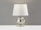 Modern Table Lamps - 10" X 10" X 15" Silver  Table Lamp