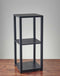 House Decor - 11.5" X 11.5" X 27.75" Black Black wood PVC veneer Short Pedestal