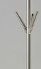 Clothes Rack - 12" X 68" Brushed Steel Brushed steel pyramid Coat Rack
