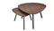 Smart Coffee Table - 30.71" X 41.34" X 17" Walnut Nesting Coffee Table