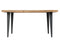 Kitchen and Dining Room Tables - 38" X 72" X 36" Natural Acacia Wood Metal Rectangle Counter Height Dining Table