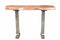 Console Tables - 14" X 48" X 32" Natural Acacia Wood Iron Metal Console