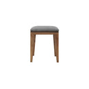 Counter Stools - 14" X 14" X 17" Metal Base Acacia Wood Stool