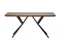 Console Tables - 18" X 60" X 30" Brown/Black Wood Metal Console