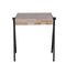 Wooden Side Table - 20" X 20" X 24" Multi Wood Metal Side Table