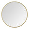 Decorative Mirrors - 28" X 0.4" X 28" Gold 4 Glass 4 Mdf Metal Wall Mirror