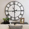 Decorative Wall Clocks - 31.5" X 1.57" X 31.5" White Metal Mdf Wall Clock