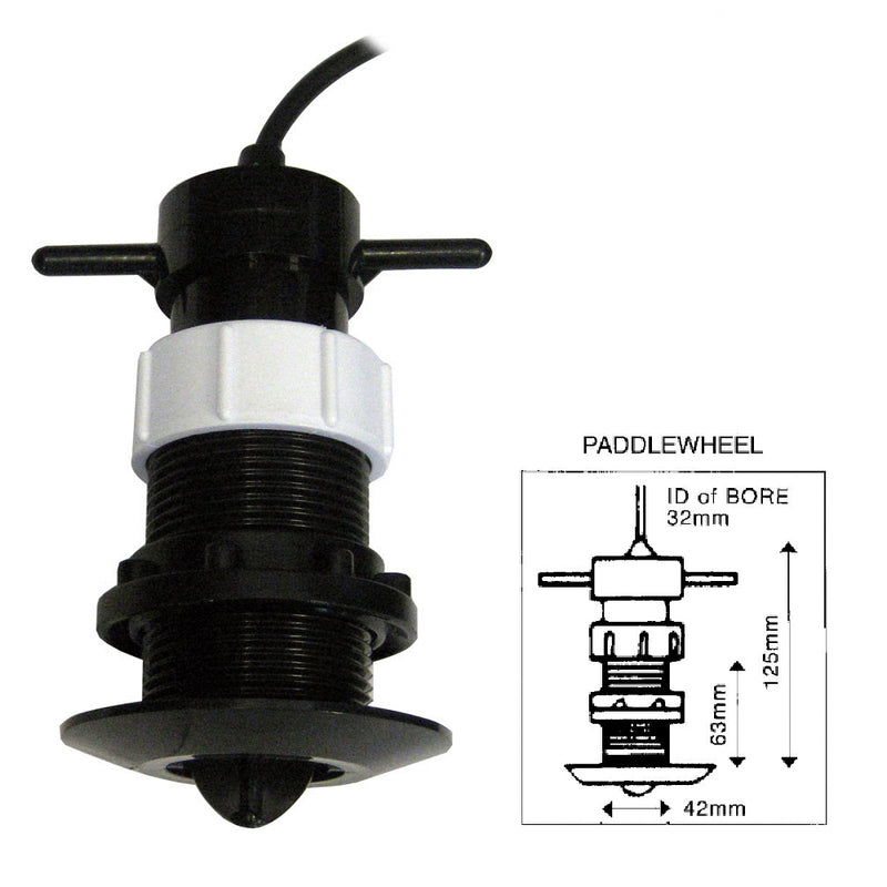 Clipper Speed Log Paddle Wheel Unit Complete with Thru Hull Fitting [CLZ-PWU]