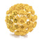 Decoration Ideas - 8" X 8" X 8" Yellow Iron Esfera Rose Sphere