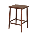 Counter Stools - 17" X 15'.5" X 25'.5" Brown  Wood/Leather Counter Stool