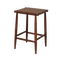 Counter Stools - 17" X 15'.5" X 25'.5" Brown  Wood/Leather Counter Stool
