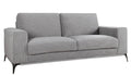 Couches - 80" X 39" X 35" Silver Polyester Sofa