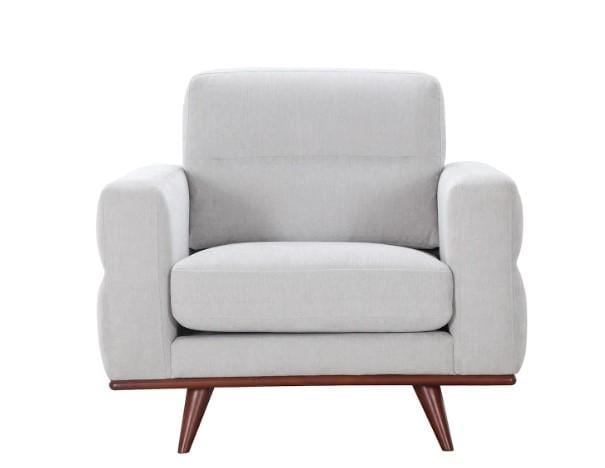 Modern Lounge Chair - 40" X 34" X 36" Light Taupe Polyester Chair