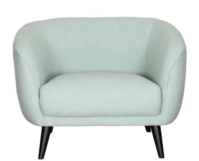 Modern Lounge Chair - 35" X 34" X 32" Mint Polyester Chair