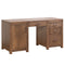 Wooden Desk - 60" X 24" X 30'.5" Cappuccino Wood Executive Door / Drawer Desk