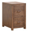 Living Room Furniture - 19'.5" X 24" X 30'.5" Cappuccino Wood 2 Drawer File