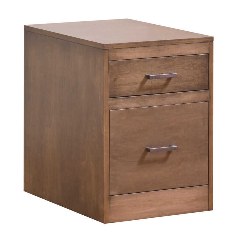 Filing Cabinets - 17" X 22" X 24" Cappuccino Wood Rolling File Cabinet