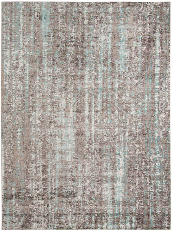 Rustic Rugs - 2.6" X8" X 0.38" Gray  Polyester Area Rug