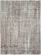 Rustic Rugs - 2.6" X8" X 0.38" Gray  Polyester Area Rug